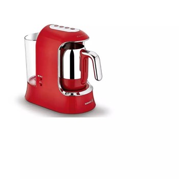 Korkmaz A862 Kahvekolik Aqua 700W 1.2 lt Kırmızı Krom Kahve Makinesi